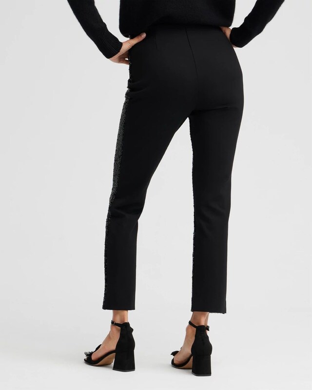 Juliet Sequin Front Ankle Pants - image 3
